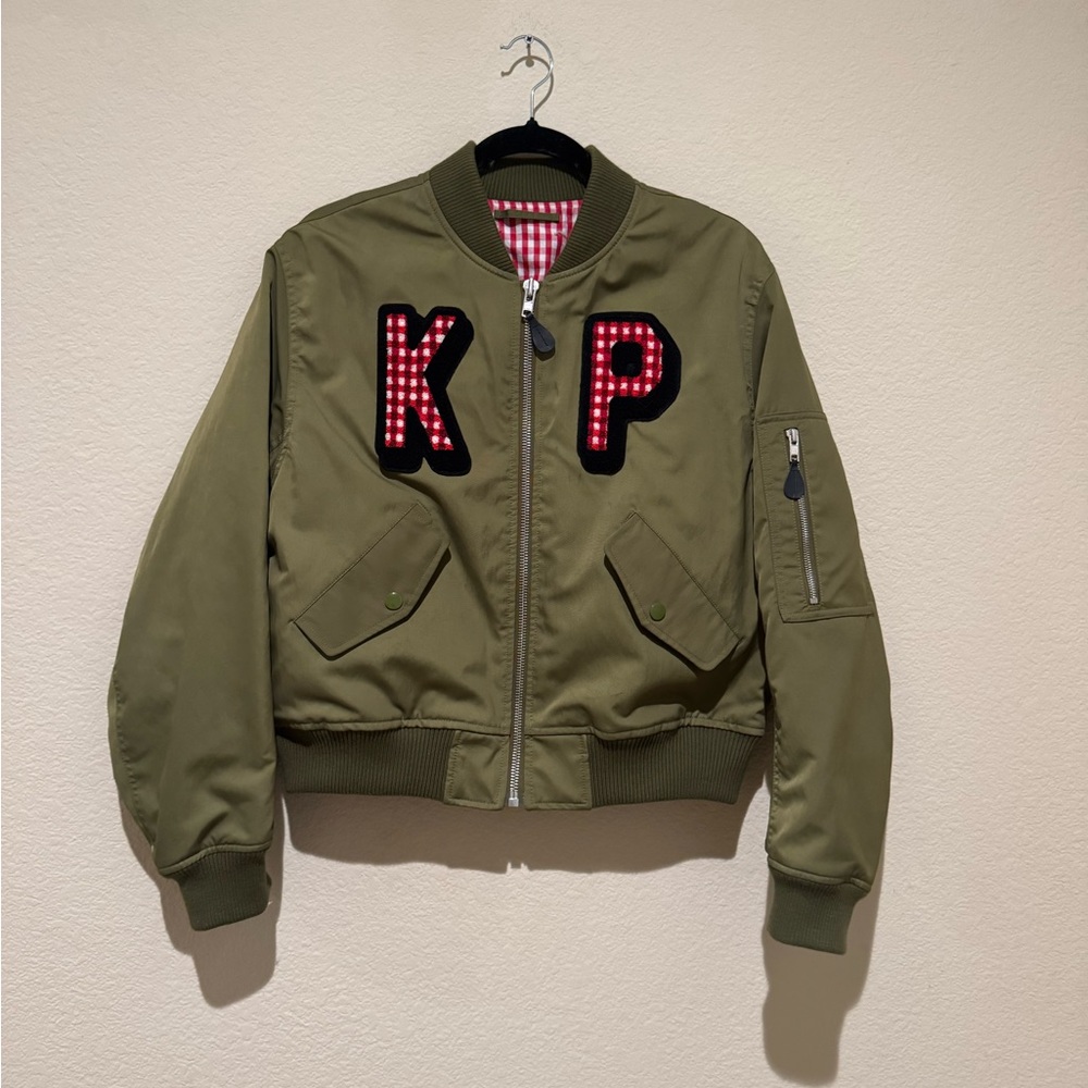 Kenzo Women's Bomber Jacket in Khaki - Picture 3 of 8